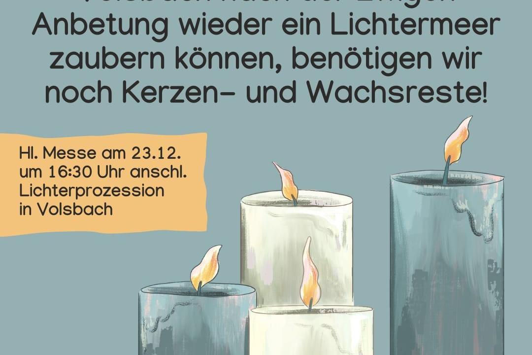 Sammlung Kerzenreste