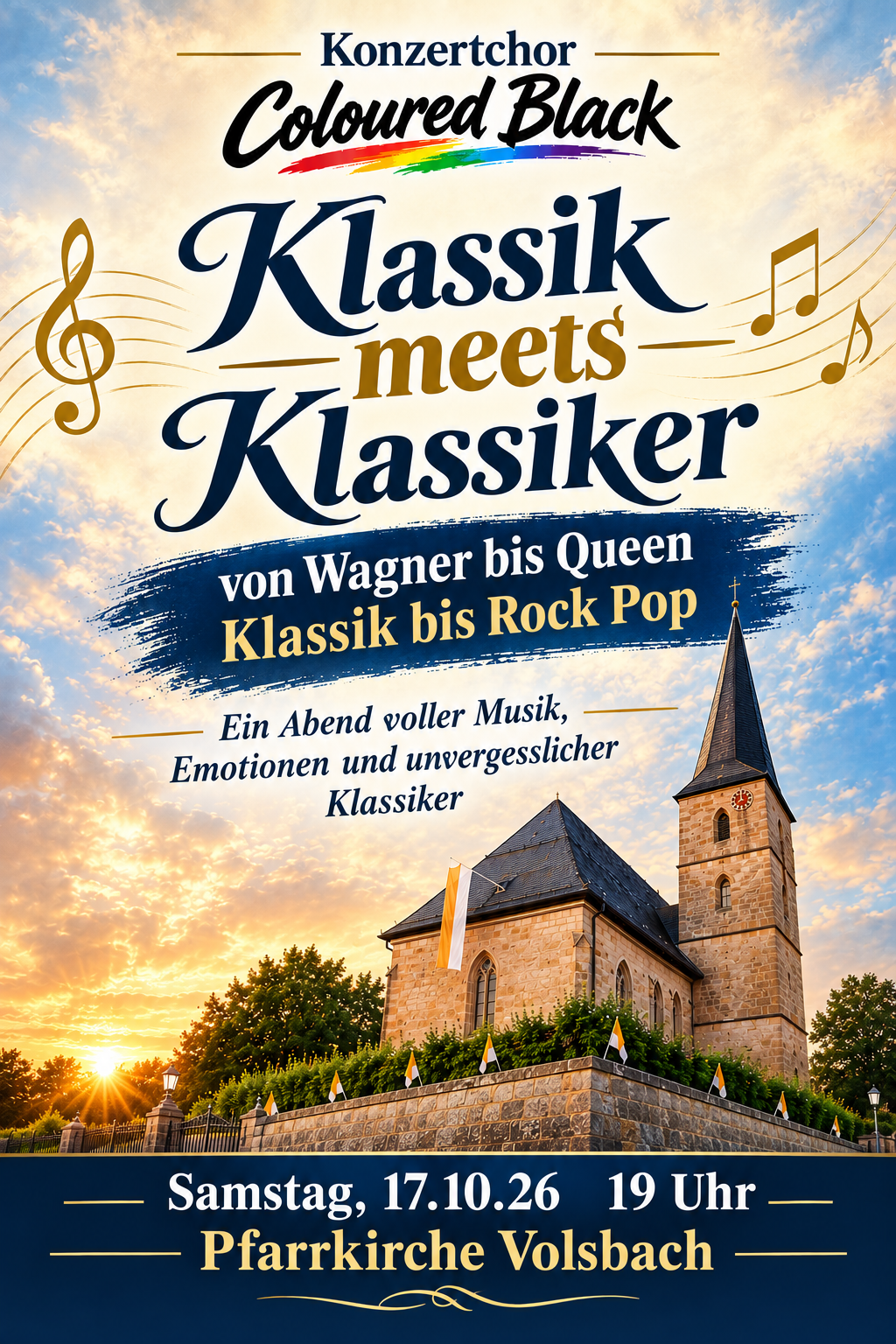 Plakat Volsbach Chor
