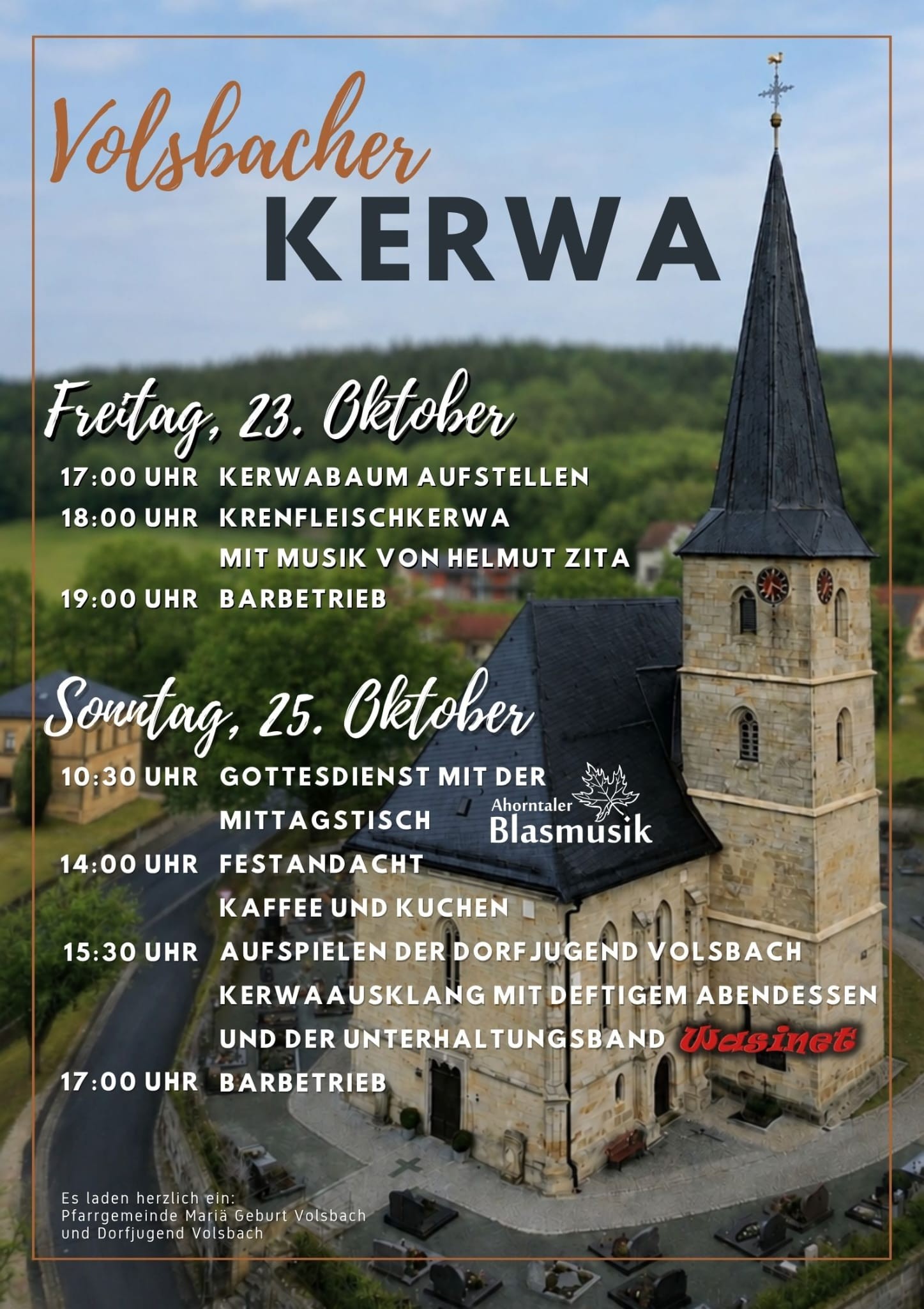 Plakat Kirchweih Vo